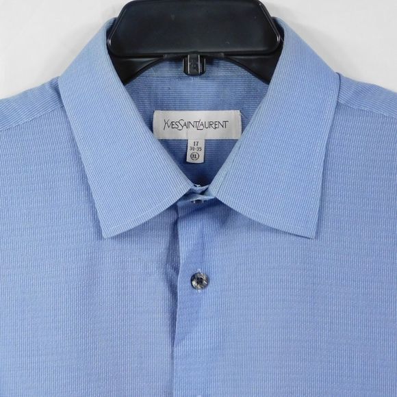 Yves Saint Laurent Men's 17 34/35 Button Down - Picture 2 of 3